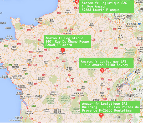 亚马逊法国仓库
